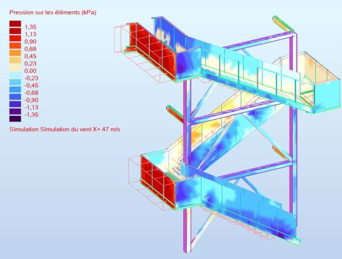 Calcul Structurel Escalier de Secours